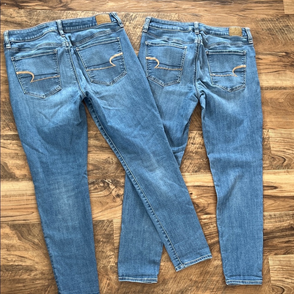 American Eagle Outfitters Light Blue Skinny Jeans - Picture 4 of 7